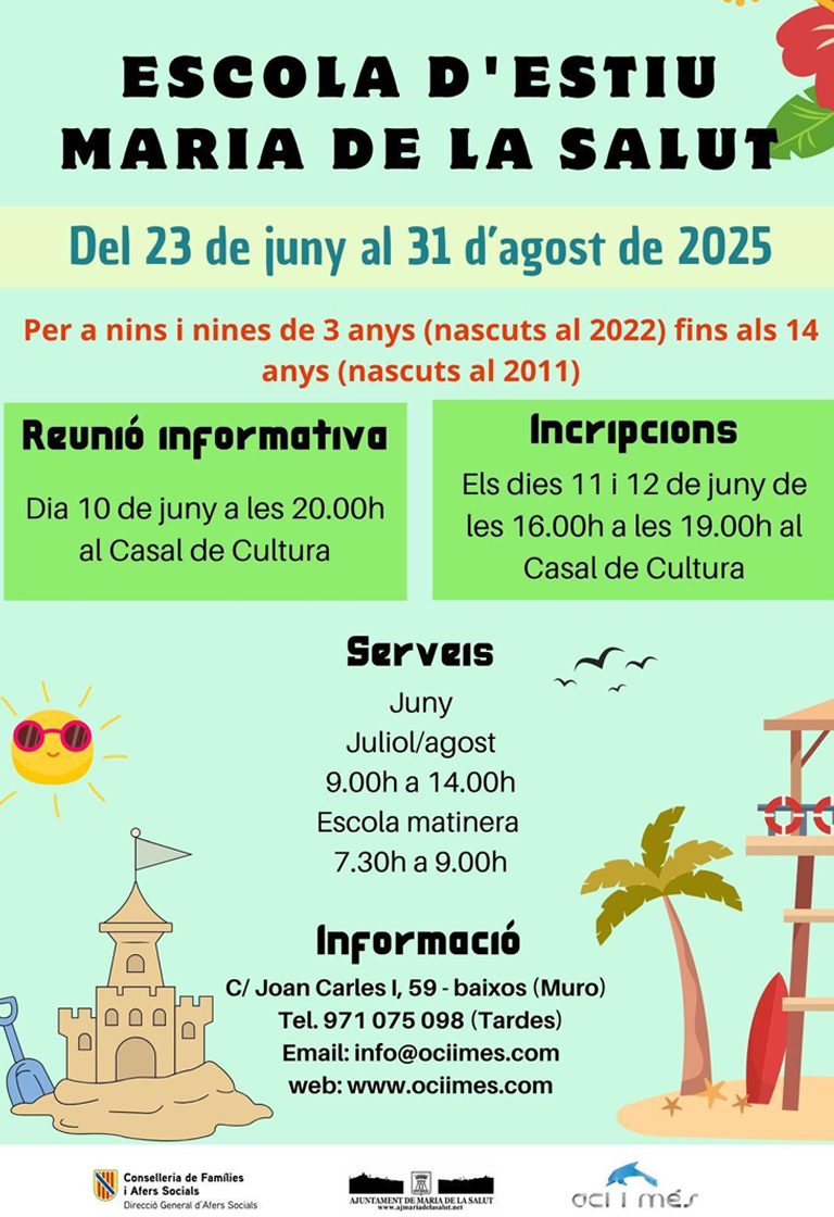 escola d'estiu Maria de la Salut