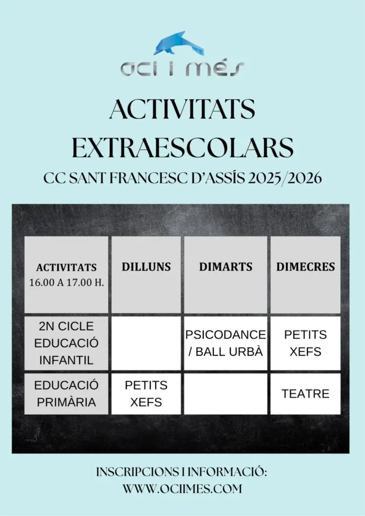 cartell_extraescolars_cc_sant_francesc_assis_muro